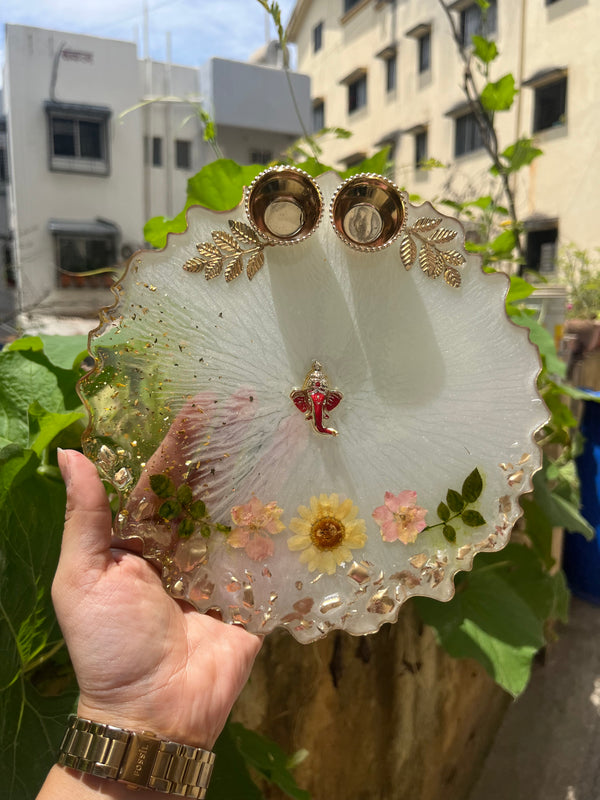 Resin Pooja Thali 01 - Arteanu By Anushka