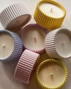 Ribbed Pastel Concrete Jar Candle
