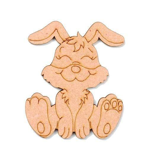 Rabbit Shape MDF Fridge Magnets Base - Arteanu By Anushka