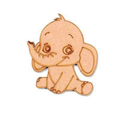 Elephant Shape MDF Fridge Magnets Base - Arteanu By Anushka
