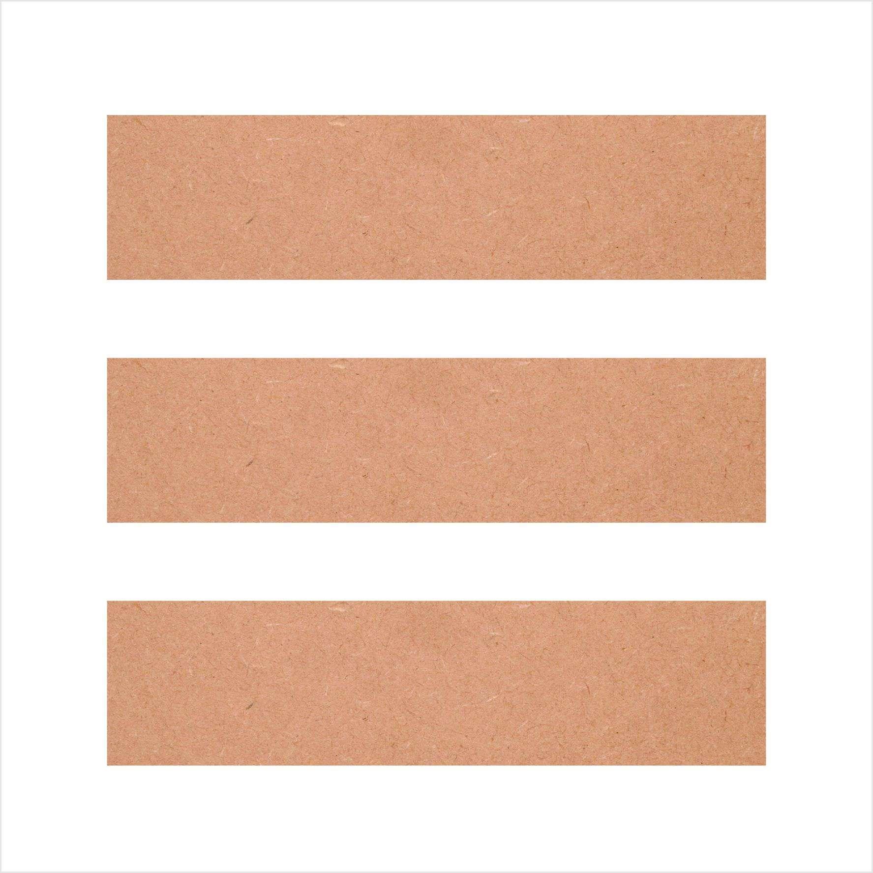 Plain Mdf Planks 6mm (Pack of 3) - Arteanu By Anushka