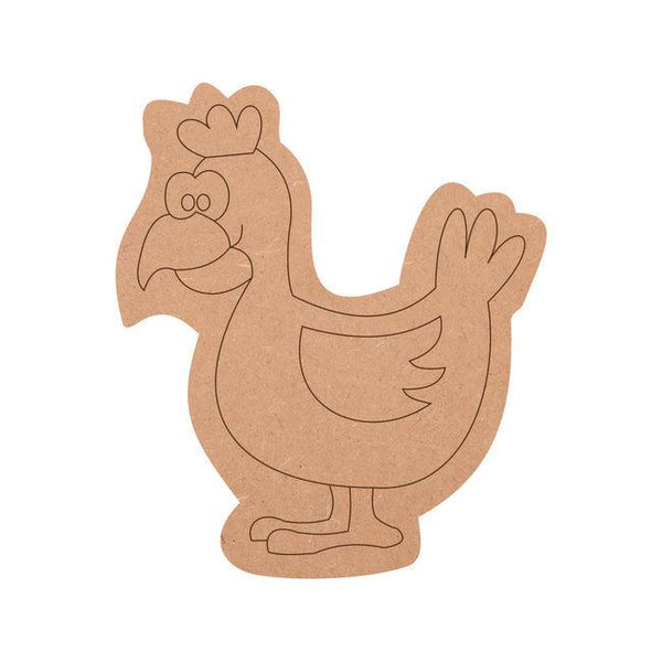 Rooster Shape MDF Fridge Magnets Base - Arteanu By Anushka