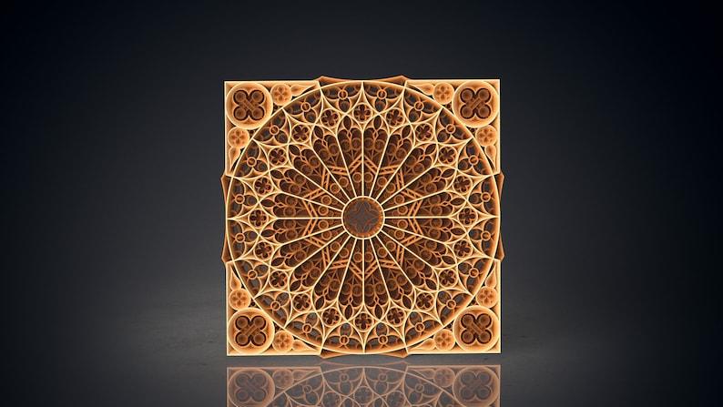 10 Layers, 700 x 700 mm, Multilayer Layer Design, Laser cut, SVG, AI, DXF, PNG, JPG, PDF - Arteanu By Anushka