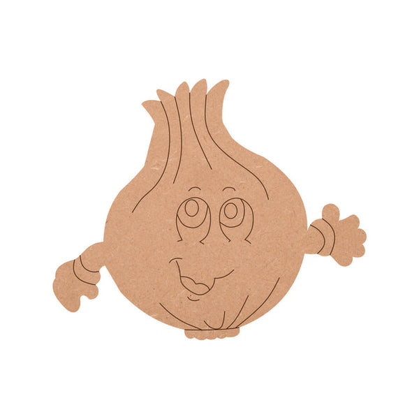 MDF Onion Fridge Magnet - Arteanu By Anushka