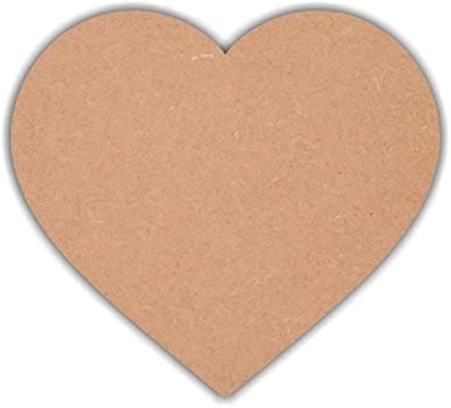 Heart Poker Cutout MDF Design 1 - Arteanu By Anushka