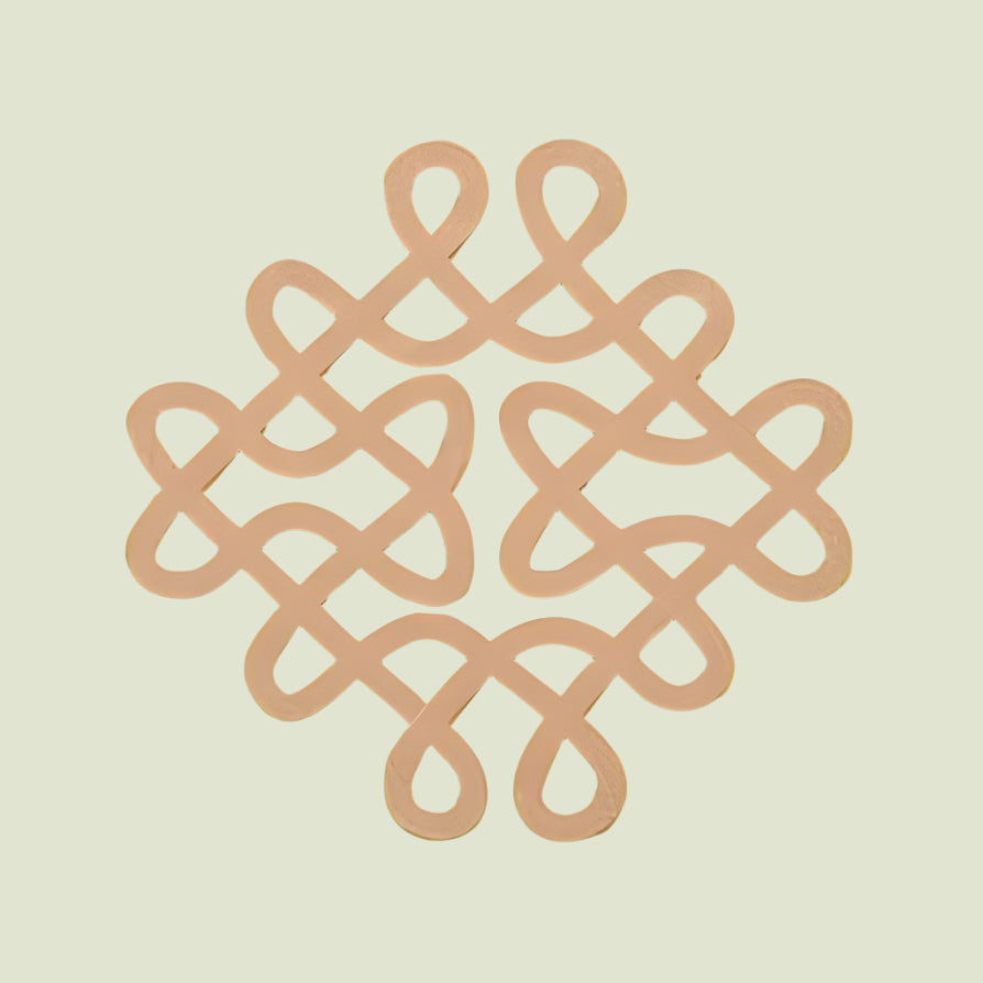Kolam Muggu Pattern Cutout MDF Design 1 - Arteanu By Anushka