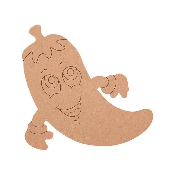 MDF Chilli Fridge Magnet - Arteanu By Anushka
