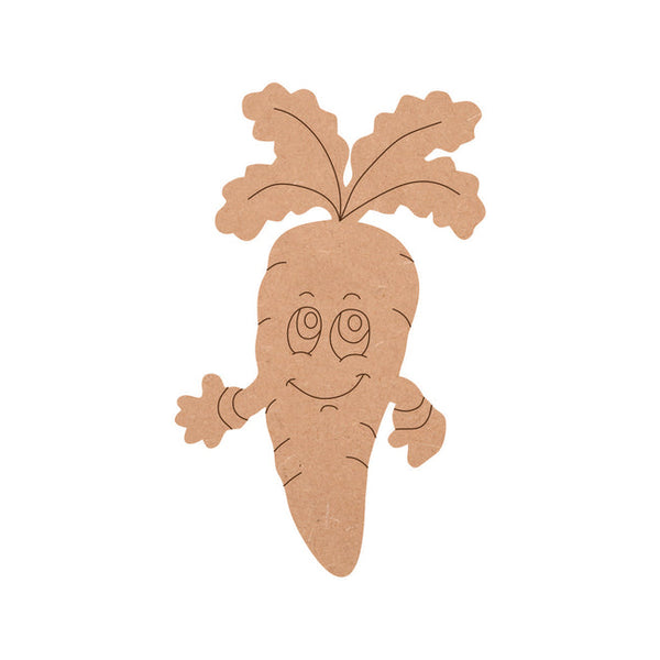MDF Carrot Fridge Magnet - Arteanu By Anushka