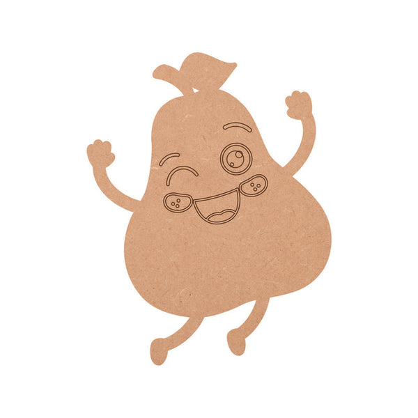 MDF Pear Fridge Magnet - Arteanu By Anushka