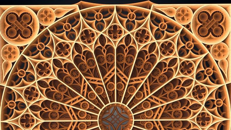 10 Layers, 700 x 700 mm, Multilayer Layer Design, Laser cut, SVG, AI, DXF, PNG, JPG, PDF - Arteanu By Anushka