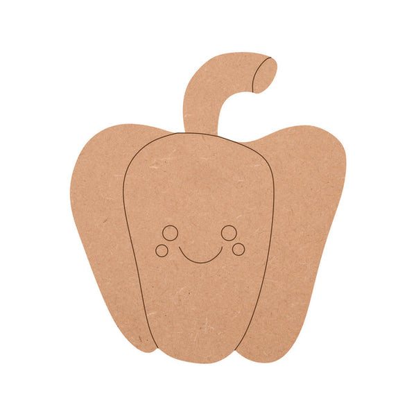 MDF Capsicum Fridge Magnet - Arteanu By Anushka