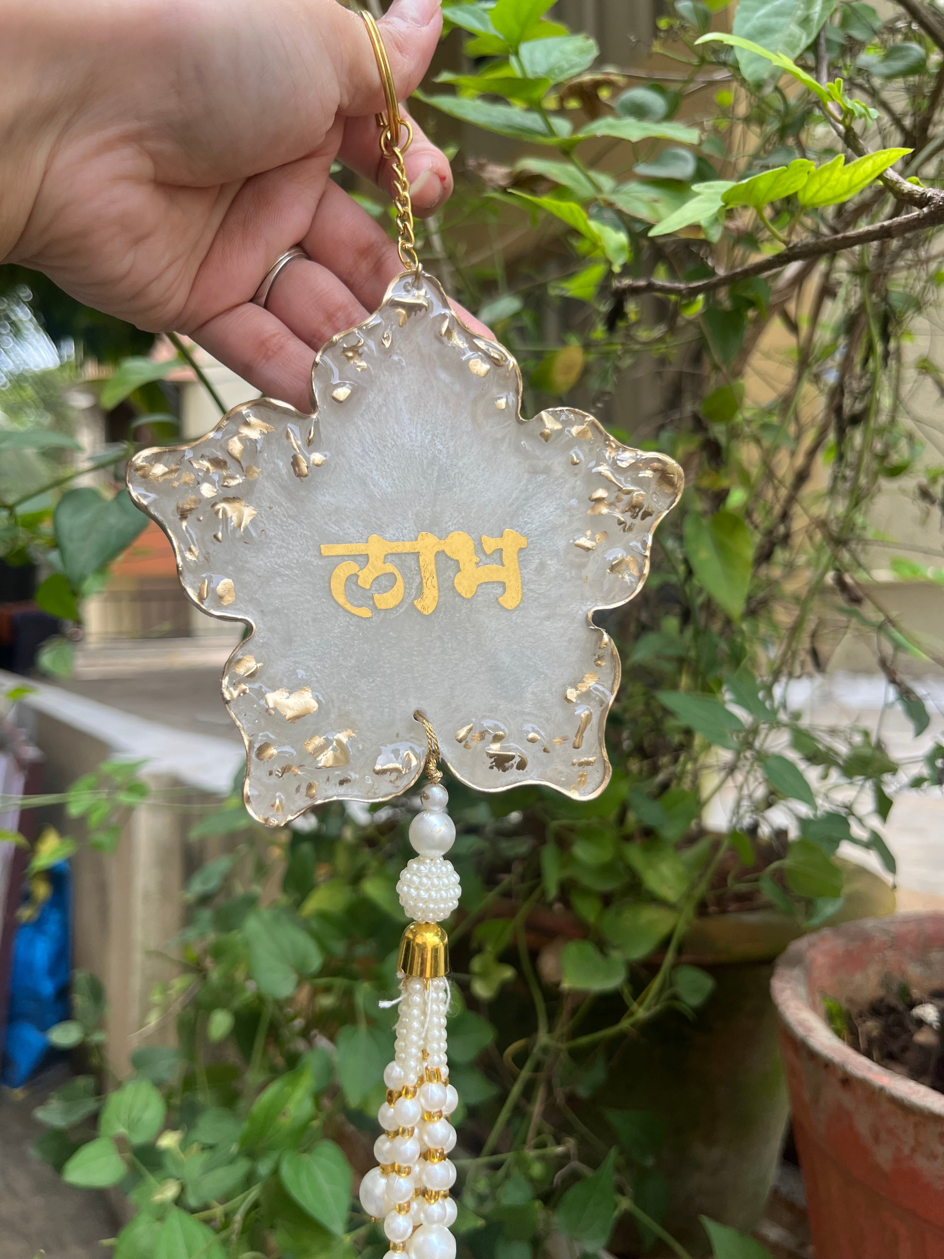 Resin Subh Labh Hangings - Arteanu By Anushka