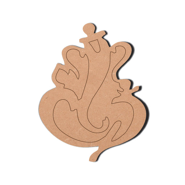 MDF Ganesha Fridge Magnet 04 - Arteanu By Anushka