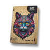 Cat Jigsaw Puzzle for Adults and Kids | Laser Cut Premium Wood | Animal Shaped 3D Puzzle Pieces | Unique Gift By Think3D - Arteanu By Anushka