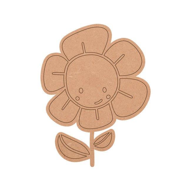 Pre Marked Flower Shape MDF Fridge Magnets Base - Arteanu By Anushka