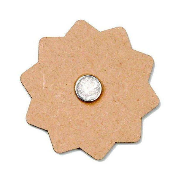 Flower Shape MDF Fridge Magnets Base - Arteanu By Anushka