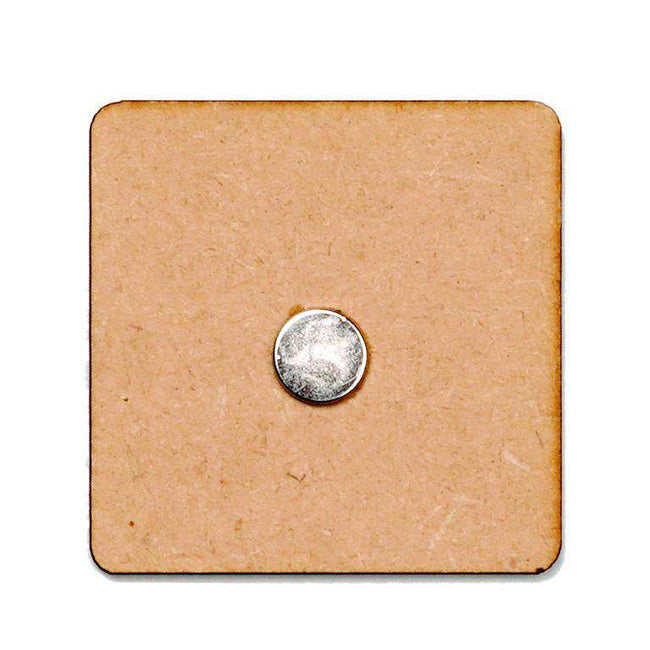 MDF Square Fridge Magnet - Arteanu By Anushka