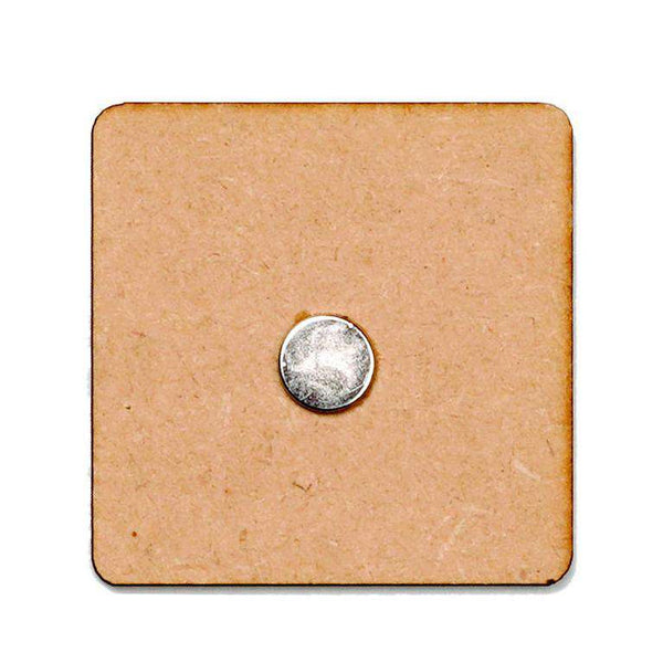 MDF Square Fridge Magnet - Arteanu By Anushka