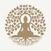 Buddha With Leaves Cutout MDF Design 1 - Arteanu By Anushka
