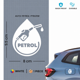 Petrol Self-Adhesive Stickers for Car Fuel Tank, Waterproof