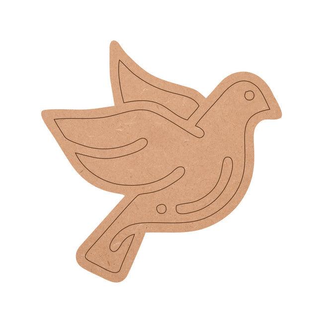 Dove Shape MDF Fridge Magnets Base - Arteanu By Anushka