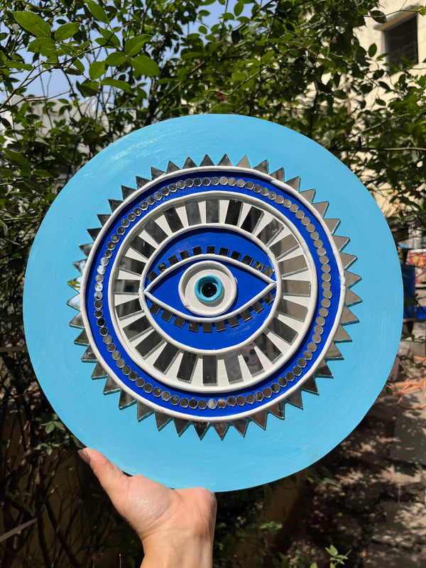 Lippan Art Mirror Wall Decor Handmade Wall Art - Arteanu By Anushka