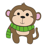 Baby Monkey Shape MDF Fridge Magnets Base - Arteanu By Anushka