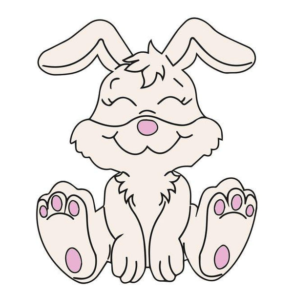 Rabbit Shape MDF Fridge Magnets Base - Arteanu By Anushka