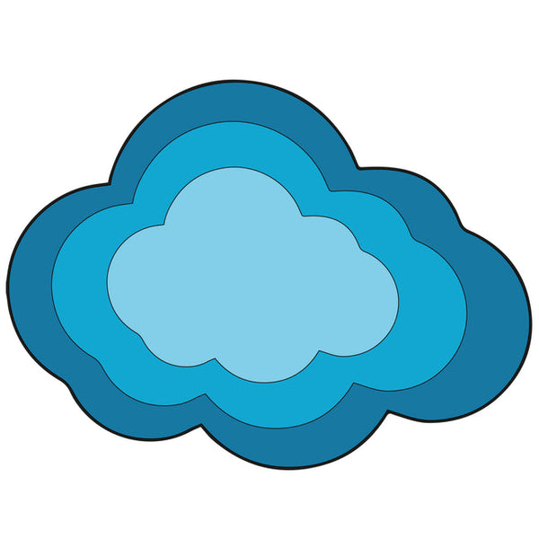 MDF Cloud Shape Fridge Magnet - Arteanu By Anushka