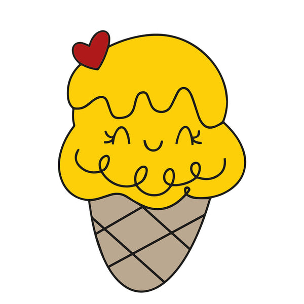 MDF Cute Ice-Cream Fridge Magnet - Arteanu By Anushka