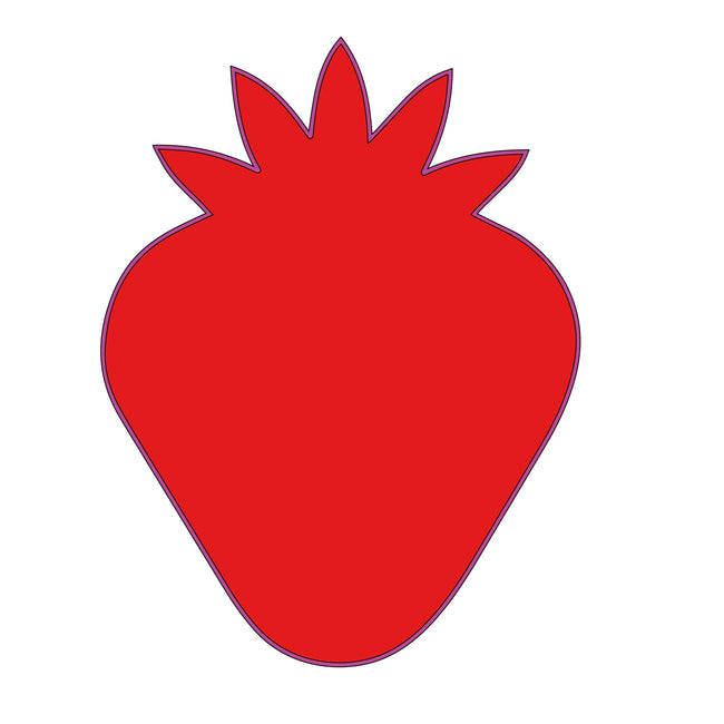 MDF Strawberry Fridge Magnet - Arteanu By Anushka