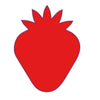 MDF Strawberry Fridge Magnet - Arteanu By Anushka