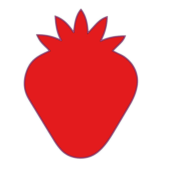 MDF Strawberry Fridge Magnet - Arteanu By Anushka