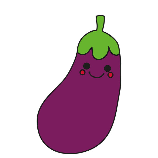 MDF Brinjal Fridge Magnet - Arteanu By Anushka