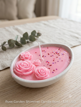 Sparkling Pink Rose Bouquet Soy Candle