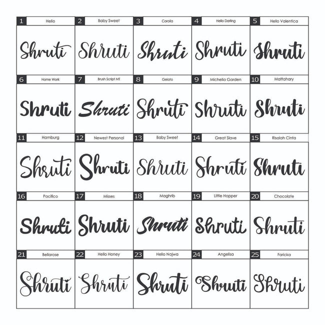 MDF Name Cutout - Arteanu By Anushka