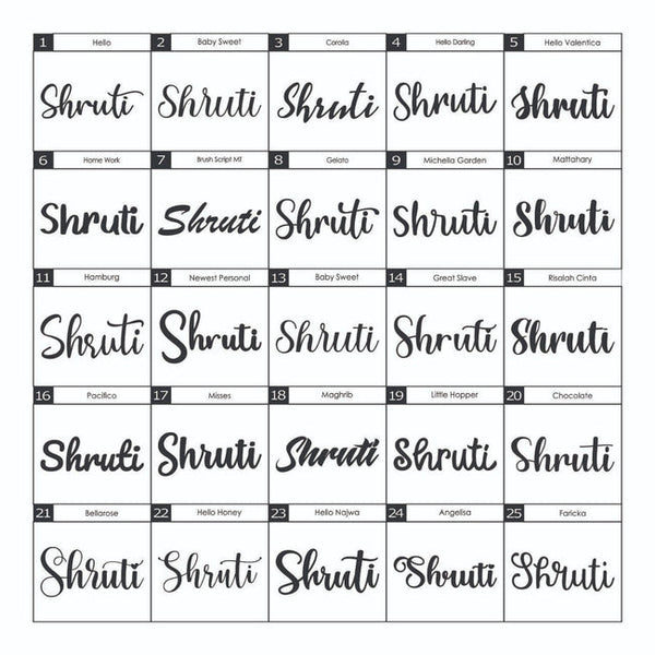 MDF Name Cutout - Arteanu By Anushka