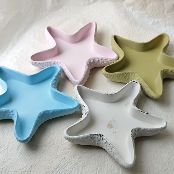 Candle Concrete Jars- Textured Starfish