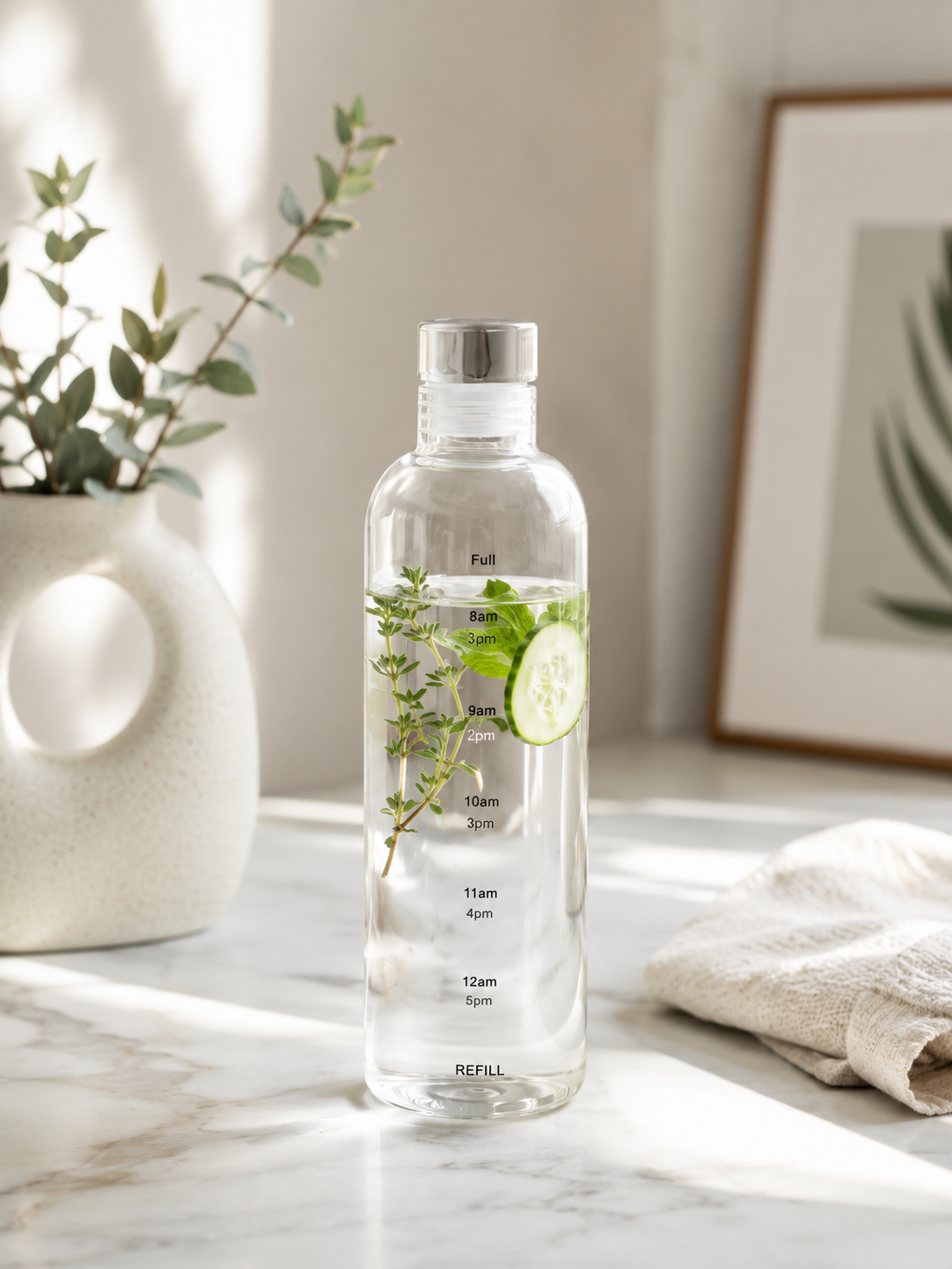 BOROSILICATE GLASS WATER BOTTLE – 500ML