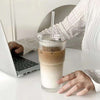 Origami Ribbed Glass Tumbler