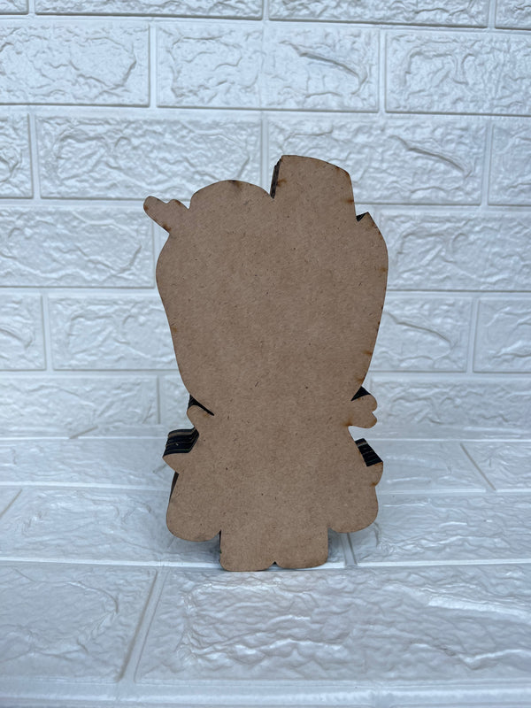 Groot-Themed Wooden Piggy Bank - Arteanu By Anushka