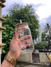 Blush Bow Glass Tumbler - Arteanu By Anushka