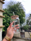 BloomSip Glass Tumbler - Arteanu By Anushka