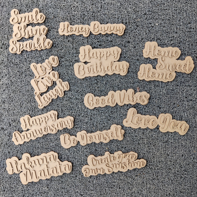 2 Layered Quotes Magnets - Arteanu By Anushka
