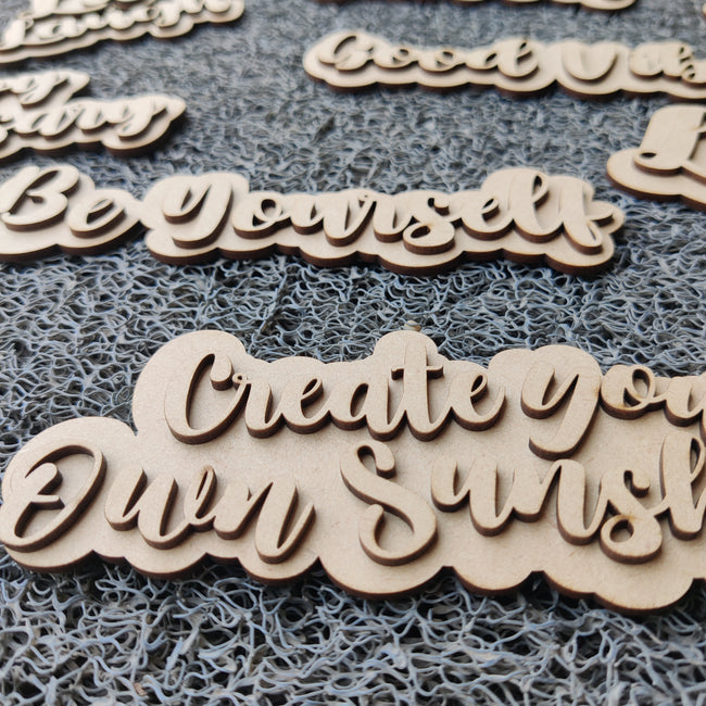 2 Layered Quotes Magnets - Arteanu By Anushka