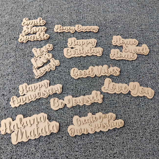 2 Layered Quotes Magnets - Arteanu By Anushka