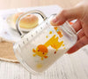 Cute Kids Glass Milk Mug with Straw & Handle – 400 ml