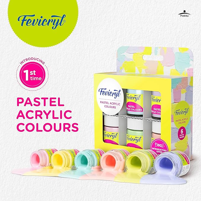 Fevicryl Pastel Acrylic Colours - Arteanu By Anushka
