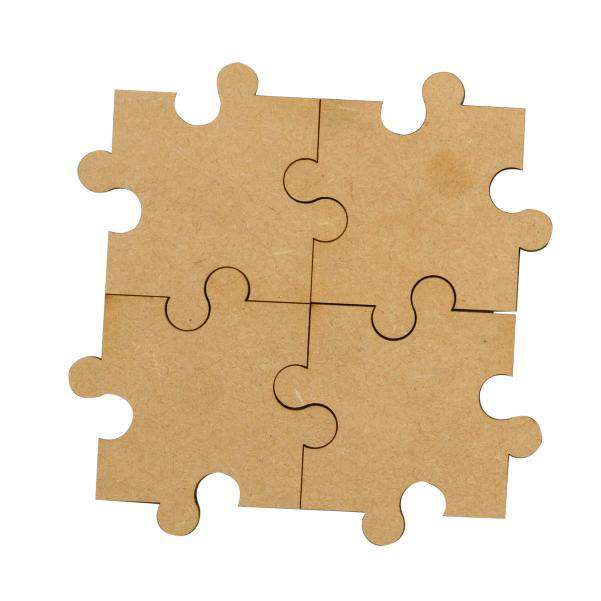 MDF Jigsaw Puzzle Magnet (Set of 4) - Arteanu By Anushka