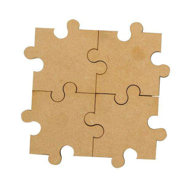 MDF Jigsaw Puzzle Magnet (Set of 4) - Arteanu By Anushka